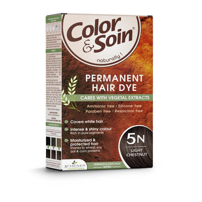 COLOR &amp; SOIN ammoniaagivaba juuksevärv 5N hele kastan 135 ml