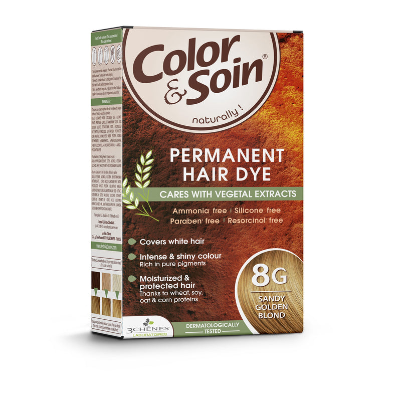 COLOR &amp; SOIN ammoniaagivaba juuksevärv 8G Liivakas Kuldne Blond 135 ml, nuotrauka Nr. 3