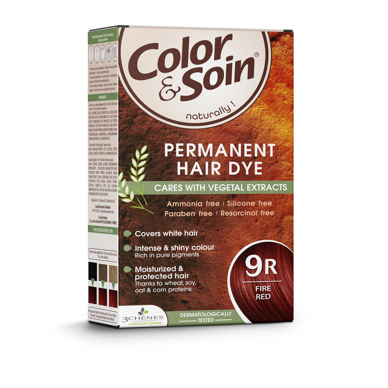 COLOR &amp; SOIN ammoniaagivaba juuksevärv 9R tulepunane 135 ml, nuotrauka Nr. 3