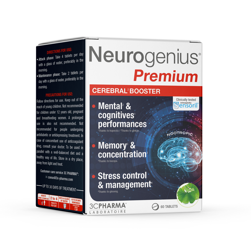 3C PHARMA Neurogenius Premium, tabletid N60, nuotrauka Nr. 1