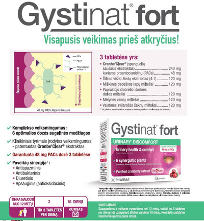 3C PHARMA Gystinat Fort tabletid N30