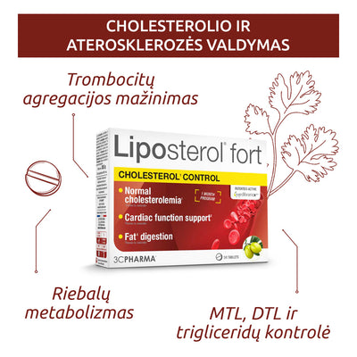 3C PHARMA Liposterol Fort, tabletid N30