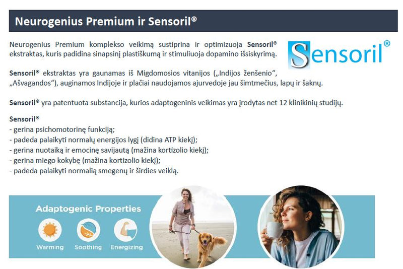 3C PHARMA Neurogenius Premium, tabletid N60, nuotrauka Nr. 6