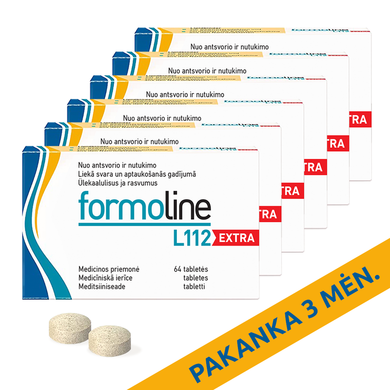 Formoline L112 EXTRA 750 mg ülekaalu ja kolesterooli korral, tabletid N64 x 6, nuotrauka Nr. 1