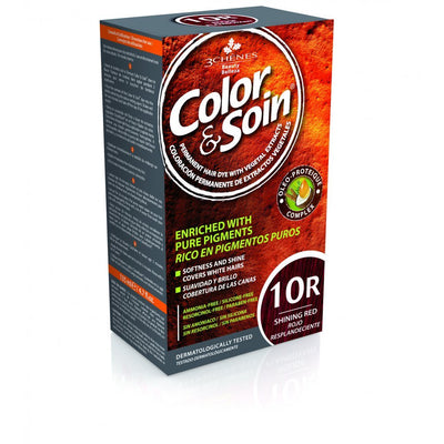 COLOR &amp; SOIN ammoniaagivaba juuksevärv 10R Säravpunane 135 ml