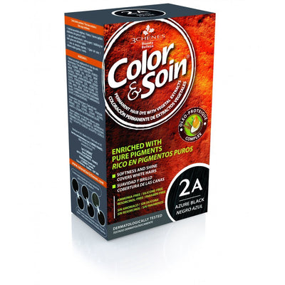 COLOR &amp; SOIN ammoniaagivaba juuksevärv 2A Azure Black 135 ml