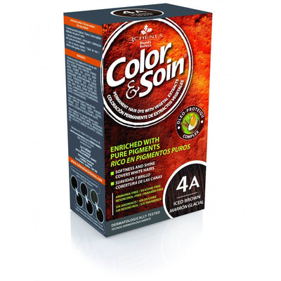 COLOR &amp; SOIN ammoniaagivaba juuksevärv 4A Jääpruun 135 ml