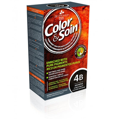 COLOR &amp; SOIN ammoniaagivaba juuksevärv 4B Brownie Chestnut 135 ml