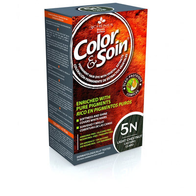 COLOR &amp; SOIN ammoniaagivaba juuksevärv 5N hele kastan 135 ml