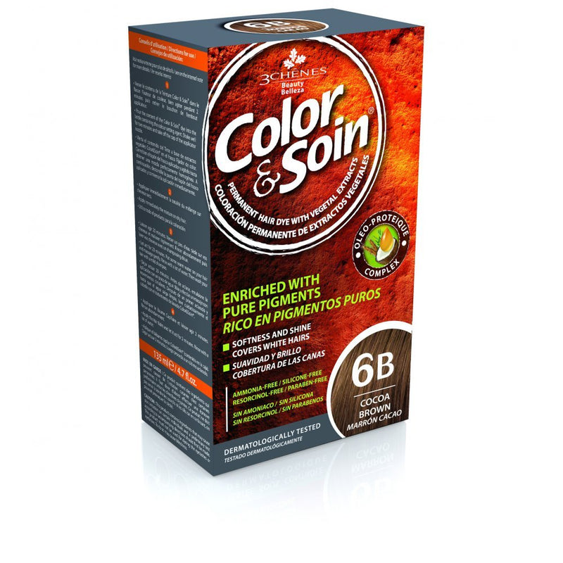 COLOR &amp; SOIN ammoniaagivaba juuksevärv 6B kakaopruun 135 ml, nuotrauka Nr. 1