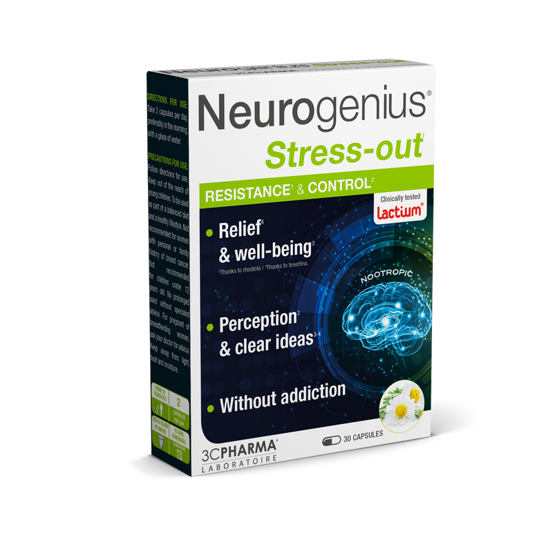 3C PHARMA Neurogenius Stress-Out, kapslid N30, nuotrauka Nr. 1